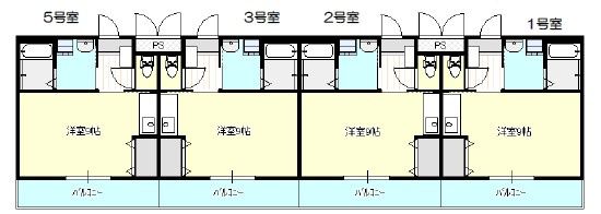フェリオ川越の間取り