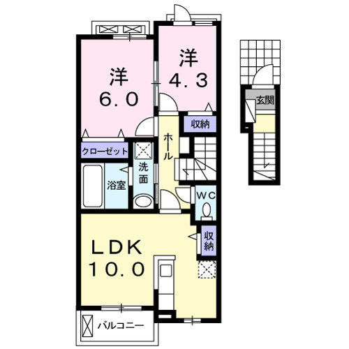 レジデンス北岩田の間取り