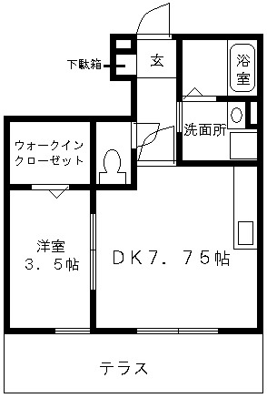 コンフォート新野辺Cの間取り