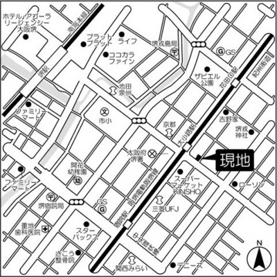 【地図】 | シティーコート大小路駅前