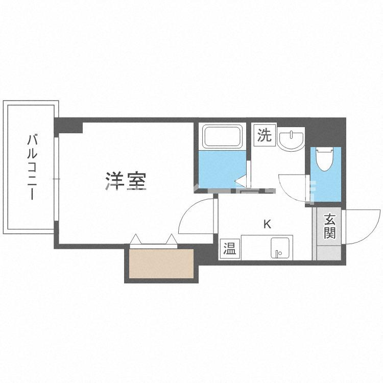 みおつくし岸里Ⅲの間取り