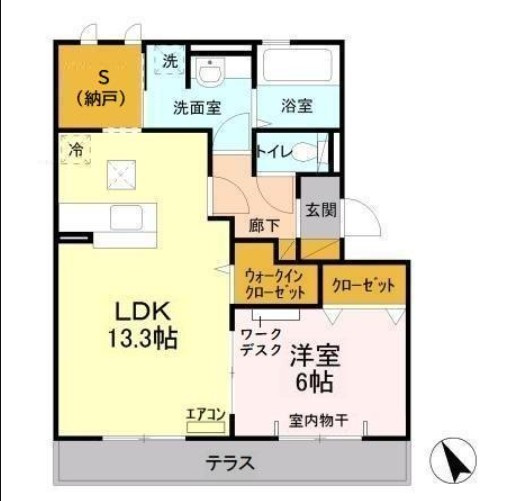 仲介手数料（賃料の1.10ヵ月）の50％OFF対象物件！の間取り