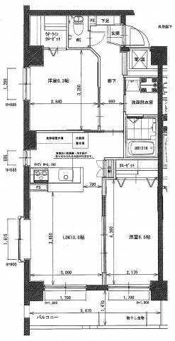 【間取り】 | 福富リングマンション