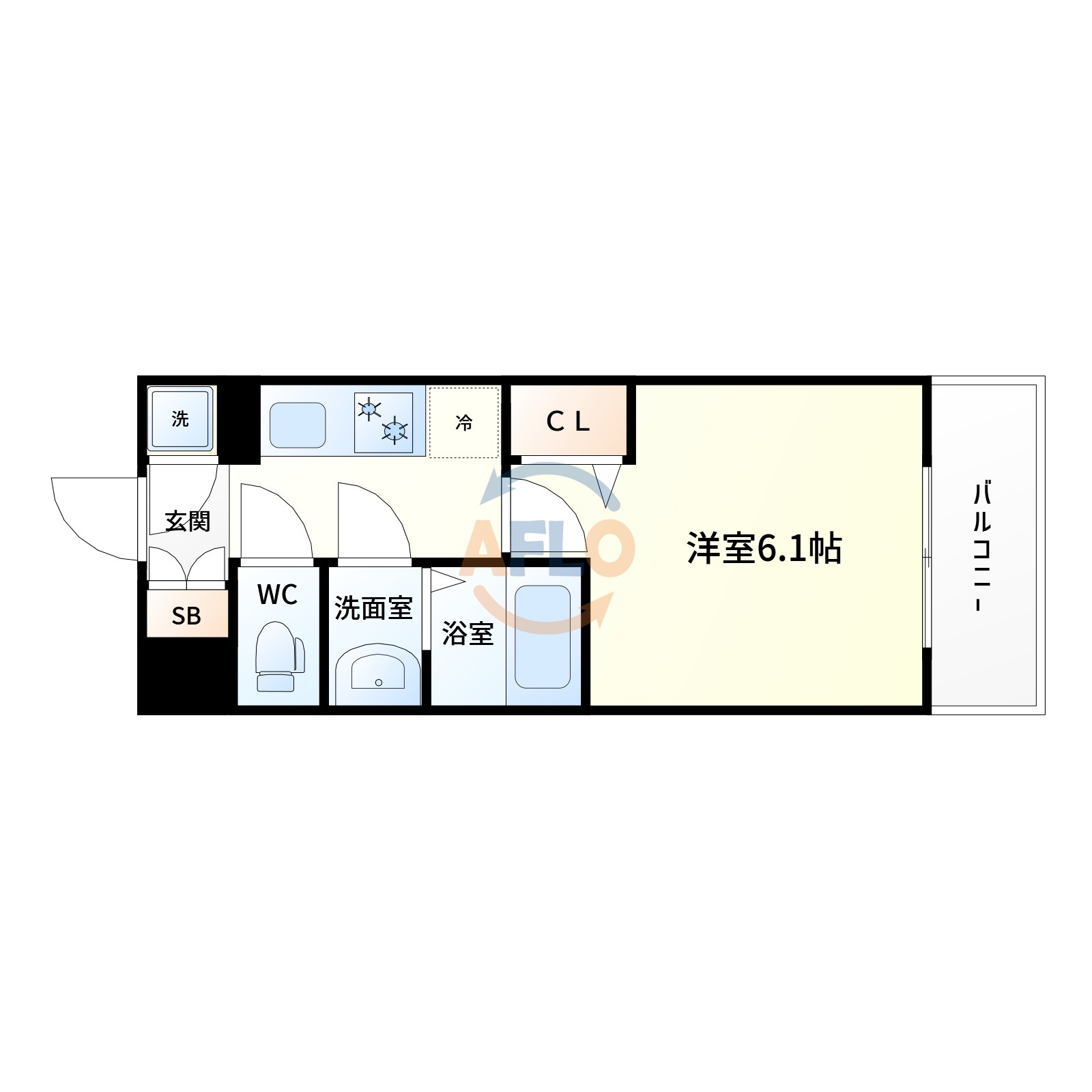 エスリード江坂アンムートの間取り|間取り