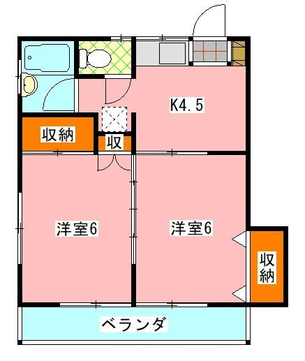 鈴木コーポの間取り
