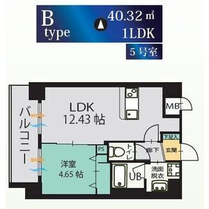名古屋市中村区本陣通２丁目の賃貸マンションの間取り
