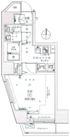 マーロ府中レジデンス♯Rの間取り