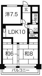 大進コーポの間取り