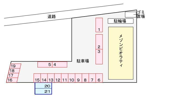 メゾン　ビオラティの区画図