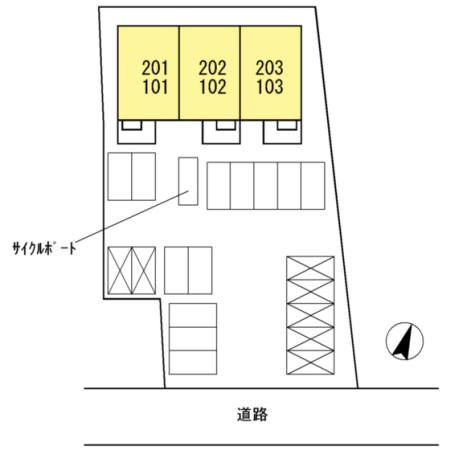 ドルチェ洲崎の区画図