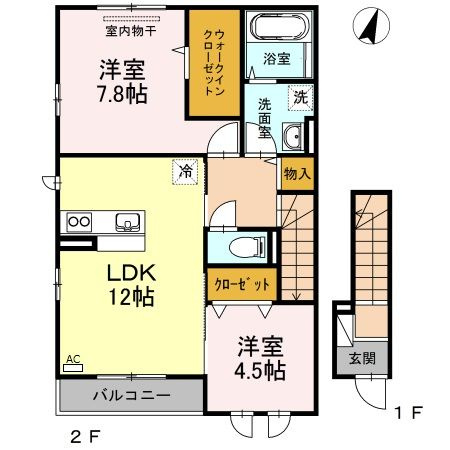 ドルチェ洲崎の間取り