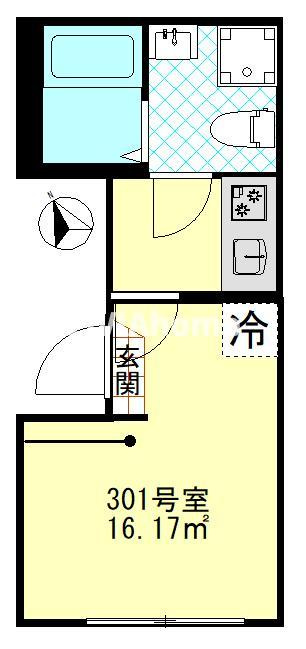 大田区羽田５丁目のアパートの間取り