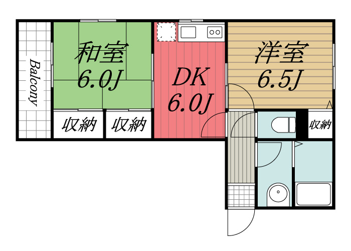【間取り】 | ビラ・クレール　B
