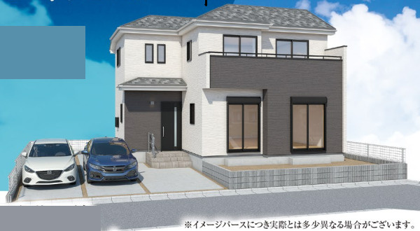 所沢市下安松　新築戸建　ハートフルタウンの外観パース