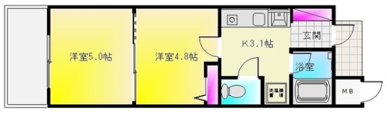 【間取り】 | ☆エスリード八尾北本町