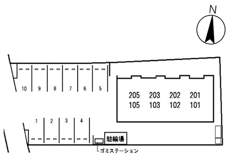 バルコティラールの駐車場
