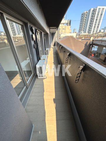 名古屋市西区那古野２丁目の賃貸マンションのバルコニー