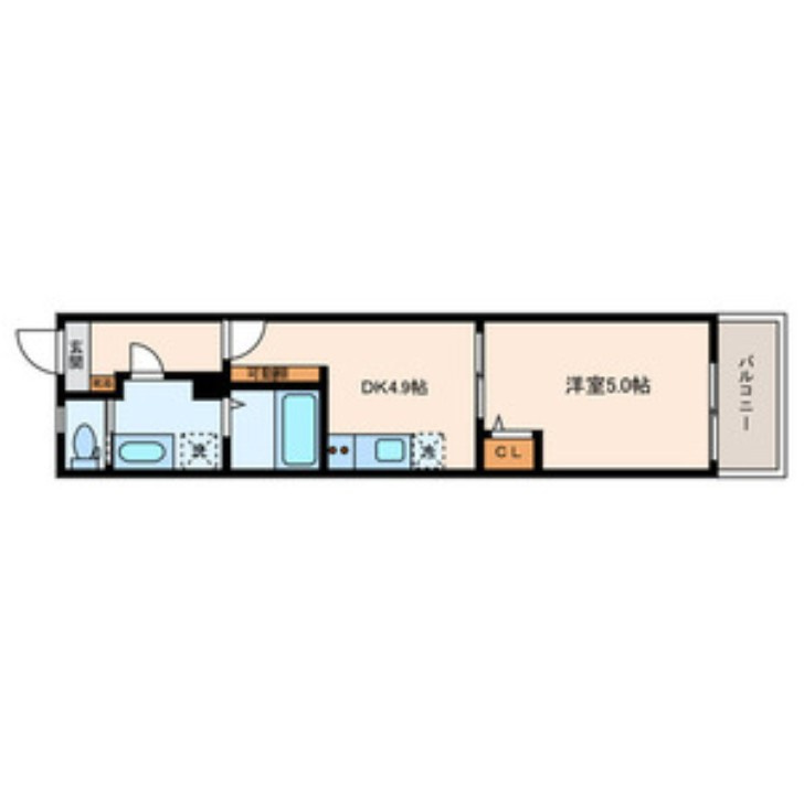 MELDIA千住東の間取り
