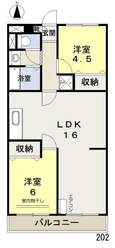 エバンス・ワケの間取り