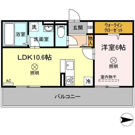 クレールＤ棟の間取り