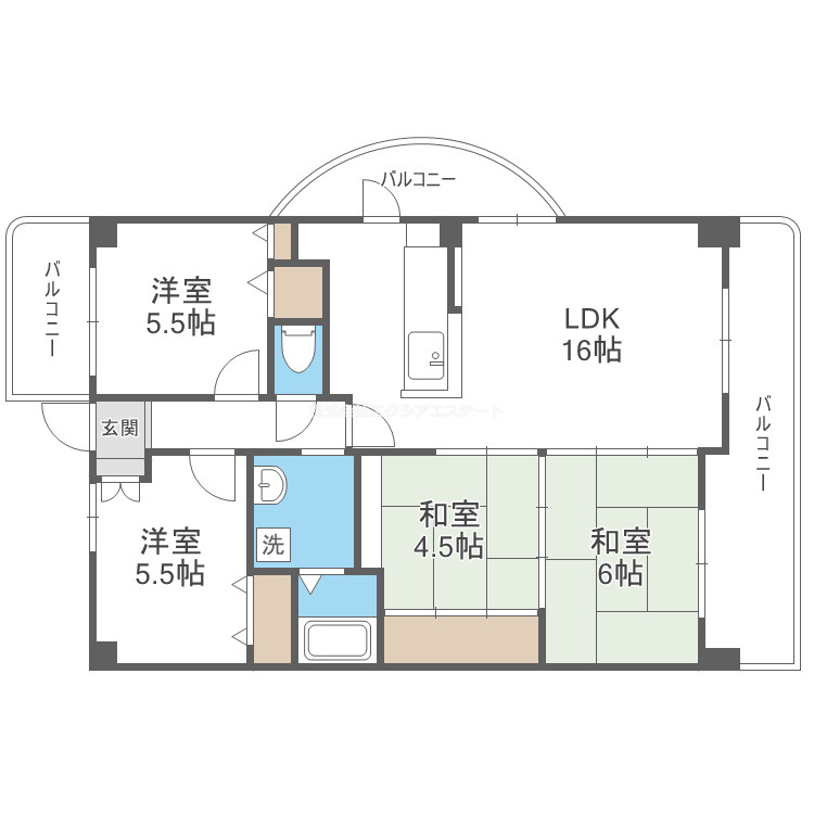 ノアーズアーク住之江の間取り