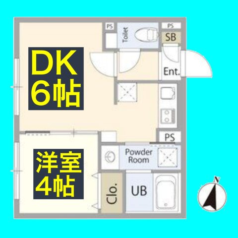 リーデンス名古屋駅西の間取り