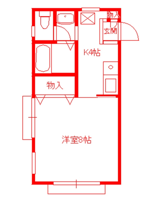 藤沢市辻堂６丁目のアパートの間取り