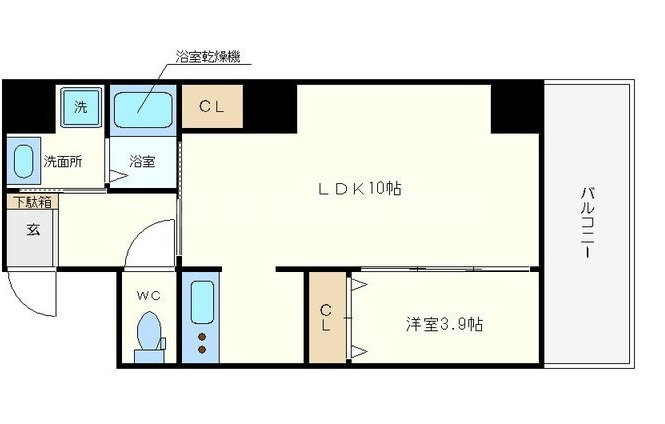 アーベル更紗北堀江　堀江小学校区の間取り|アーベル更紗北堀江　間取り