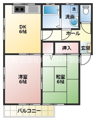 グリーンコーポ植木3号館の間取り
