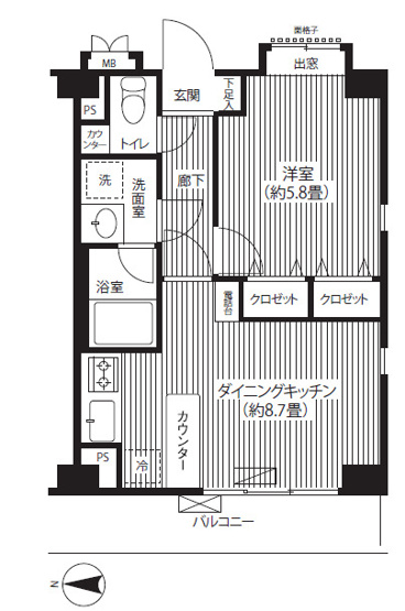 【間取り】 | ヒルズ洗足池公園