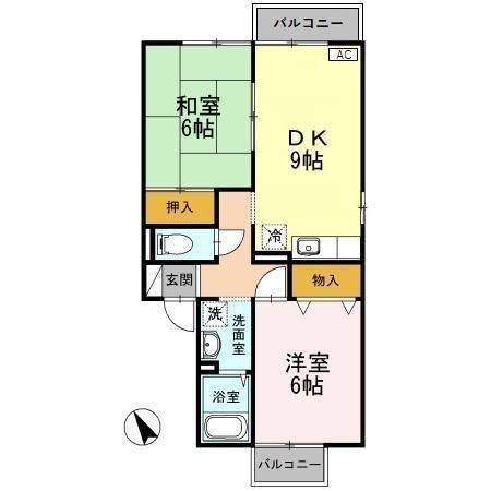 ブライダルハイツ問屋町の間取り