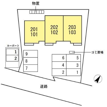 フェイバーLFの区画図