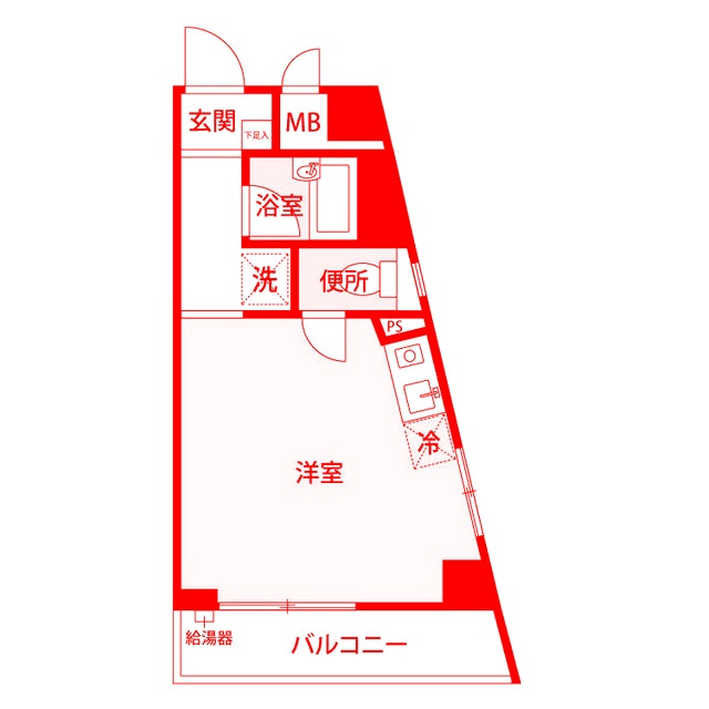藤沢市辻堂元町３丁目の賃貸マンションの間取り