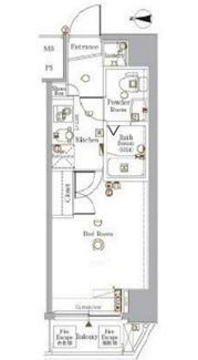 【間取り】 | FROMA門前仲町リバーサイド（フローマ門前仲町リバーサイド）