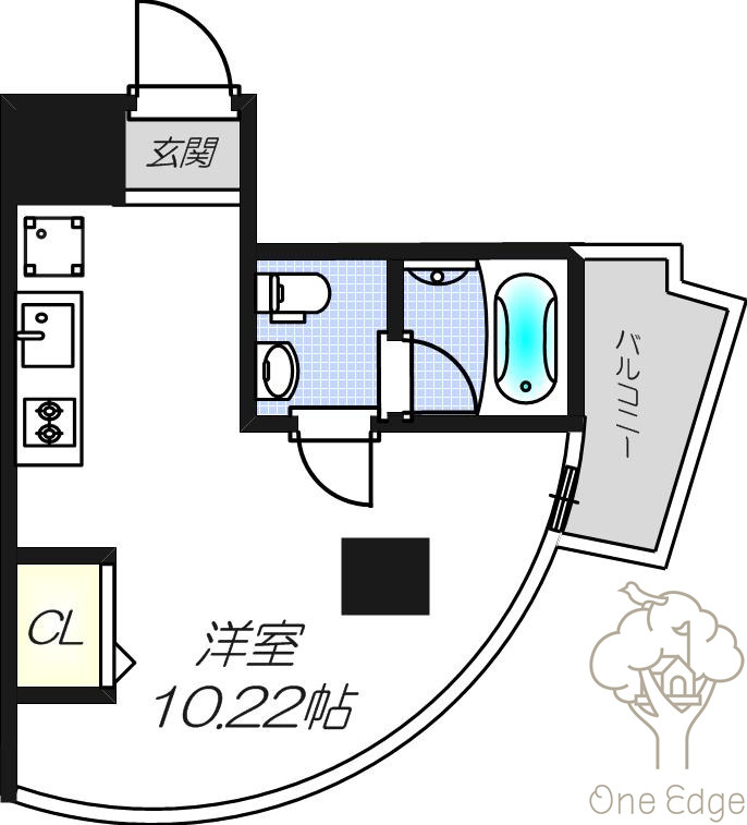 パークフロント北梅田の間取り
