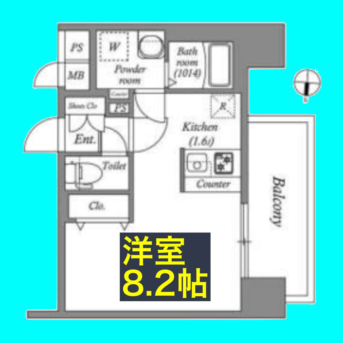 SHOKEN Residence 名古屋〈太閤通〉の間取り