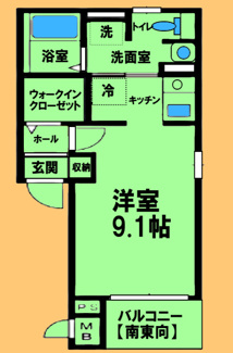 【間取り】 | K’s Place II | 間取り図：反転タイプ