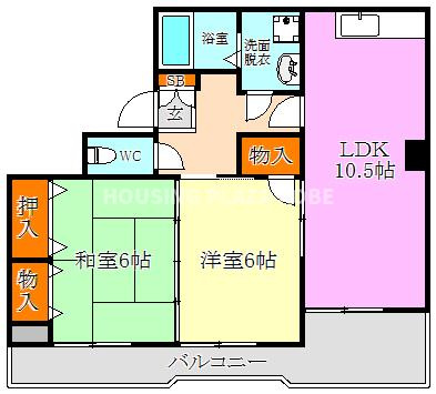 白川台ステイツの間取り