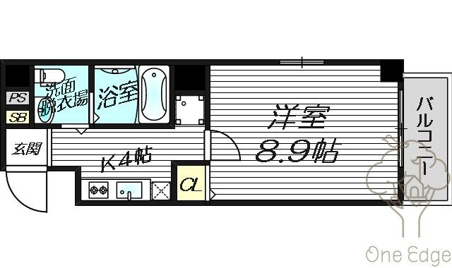 マティエール東梅田の間取り