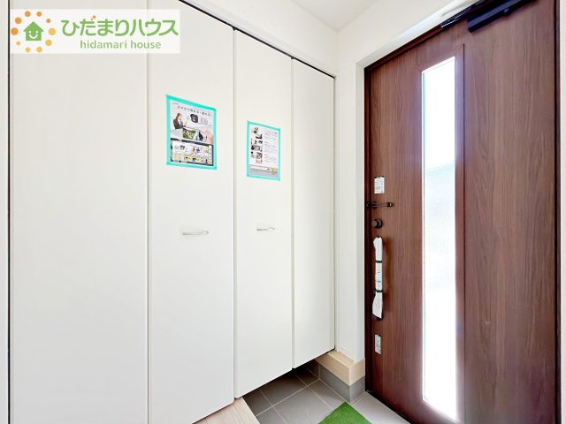 【玄関】 | 土浦市小松第7　新築戸建　3号棟 | 家族の靴をたっぷり収納！大型シューズクローゼット付き(^^♪