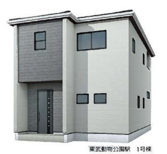 【外観パース】 | 宮代町百間4丁目　Livele Garden.S　新築戸建　全10棟　1号棟 | 1号棟