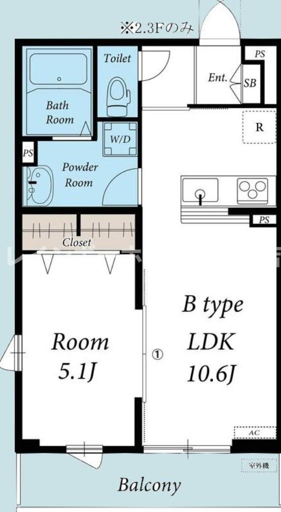 リブリ・SAKAE※初期費用分割後払いサービス利用可能物件の間取り