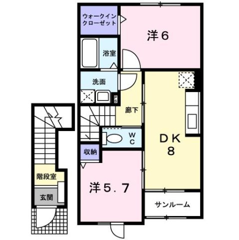 サンリットビュー・コヤマⅡの間取り
