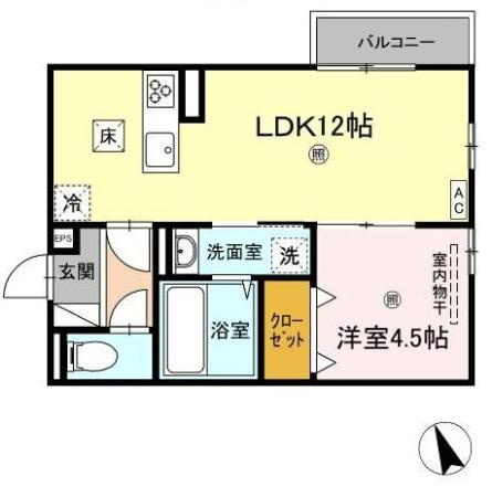 ノクターン　Ⅱ棟の間取り