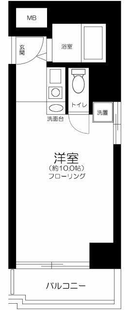 陽輪台西新宿の間取り