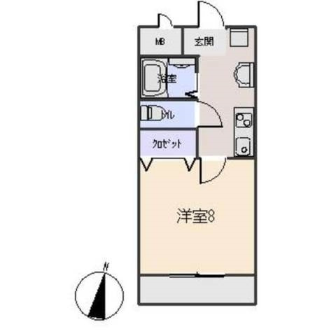グリーンハイツ２（柱町）の間取り