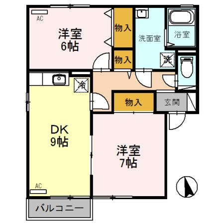 コンフォール２１の間取り