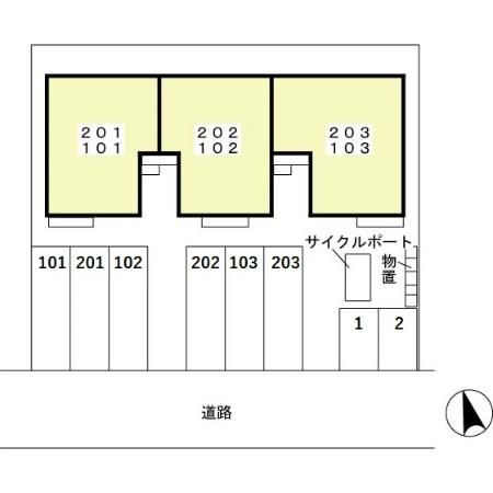 コンフォール２１の区画図