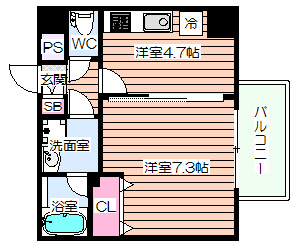 【間取り】 | ソルレヴェンテ梅田