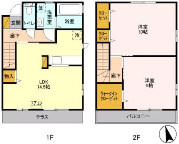 ヴィラージュCの間取り